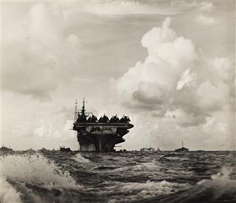 EDWARD STEICHEN (1879-1973) A group of 3 contact prints and 20 press prints of naval activities supervised or shot by Captain Steichen